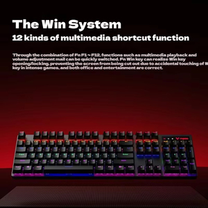 RAPOO V150S <strong>Keyboard</strong> Mouse Set 104KEY Full <strong>Size</strong> <strong>Layout</strong> Customized Black Switch PAW3327 RGB 1K Polling Rate Gaming Mouse <strong>Keyboard</strong> - Product Image 5