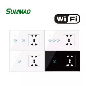 ซ็อกเก็ต WiFi สมาร์ทสวิตช์ไฟฟ้ากับ USB สากลซ็อกเก็ต1 2 3แก๊งสัมผัสสวิทช์ไฟผนังทำงานร่วมกับ Alexa Google Home - Product Image 3