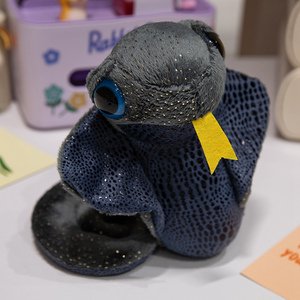 Ökologisch-freundliche benutzerdefinierte leuchtende Simulation Python gelbe Schlange Plüschtiere - Product Image 3