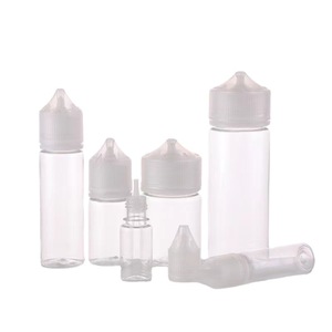 Customized New Transparent Black 10ml 15ml 30ml 50ml 60ml 100ml 120ml Plastic Pet Essential Oil <strong>Juice</strong> V3 Squeeze Dropper Bottle - Product Image 6