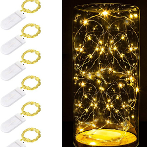 1M 10LEDs/2M 20LEDs/3M 30LEDs peri dize işıklar festivali Mini mikro bakır tel lambası pille çalışan Led şerit dize peri - Product Image 1
