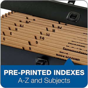 Organizador de archivos de expansión portátil con asa a pestañas de índice Z 19 bolsillos caja de almacenamiento de documentos Carpeta de acordeón de oficina - Product Image 4
