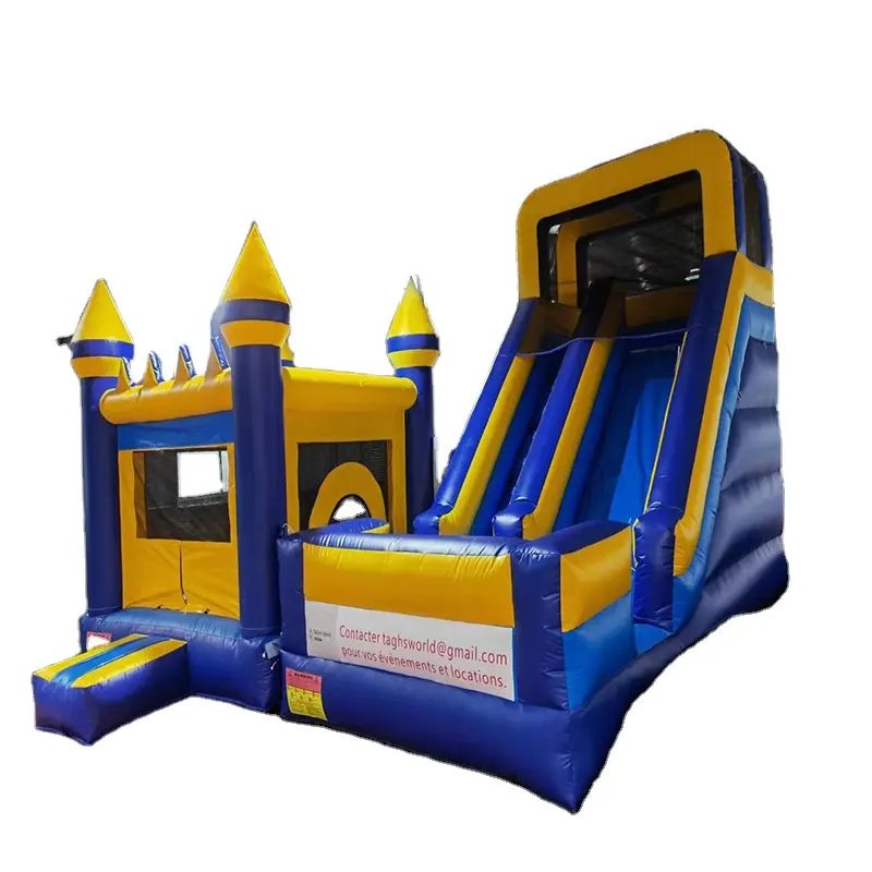 Comercial crianças playground obstáculo tobogã bouncy água slide combo salto casa inflável bouncer jumping castelo