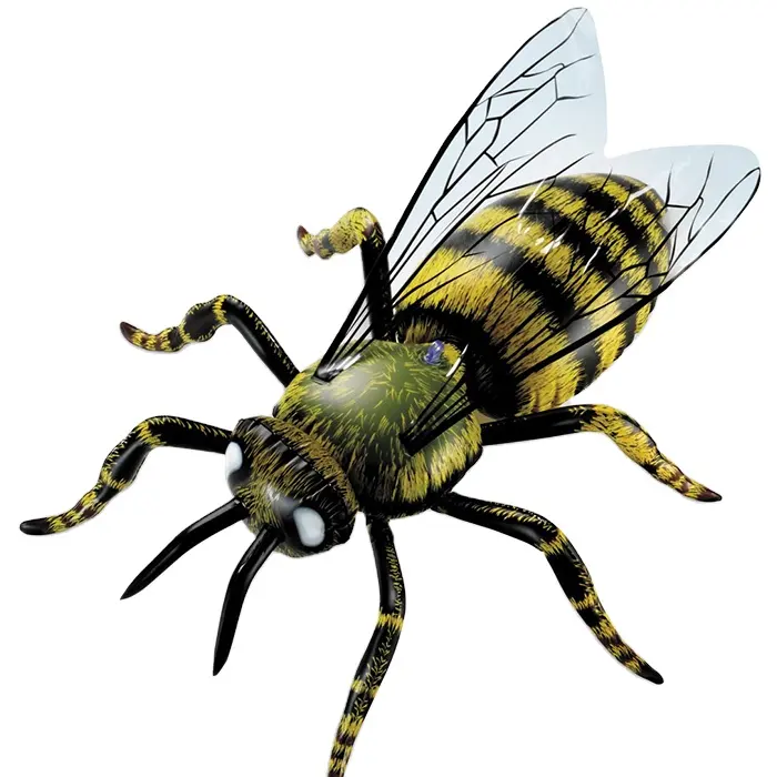 Экологичная Нетоксичная детская 3d модель, игрушка, пластиковая большая пчела, игрушка, насекомые, гигантские надувные насекомые на Хэллоуин, супер-размер, realis