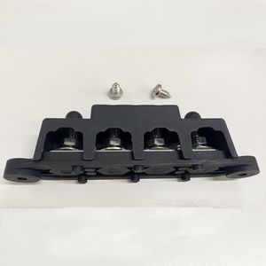12V 250A 3 Post 4 Post Red Black <strong>Busbar</strong> Bus Bar Power Distribution Block Cover 5/16&quot; <strong>M8</strong> Stud Screw - Product Image 2