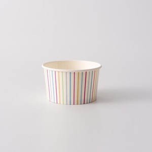 ラッキータイム使い捨てカスタマイズアイスクリーム紙コップ紙蓋とプラスチック製木製スプーンで凍結可能