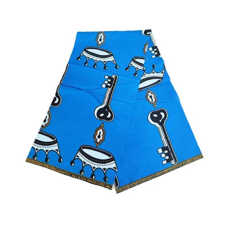 Hot Koop Textiel 100% Polyester Multi-Afrikaanse Wax Prints Patroon Voor Jurk Kleding