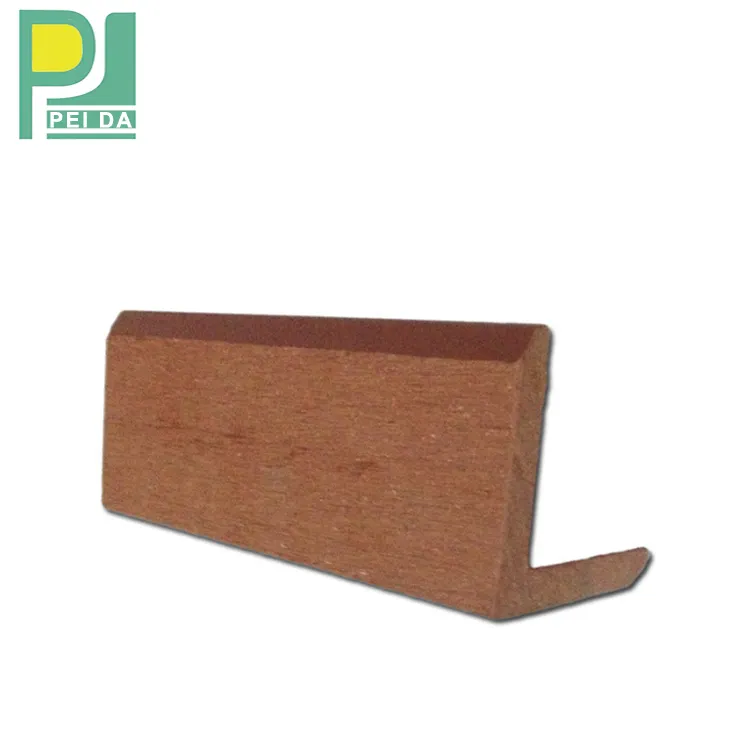 Quilla para cubierta de Wpc para exteriores, accesorio de suelo compuesto de plástico y madera, baldosas de madera, viga hueca