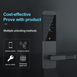 Wifi uzaktan güvenli kapı üreticisi TTlock app akıllı pin numarası tuş takımı kodu şifreli anahtarsız şifre dijital kapı kilidi - Product Image 5