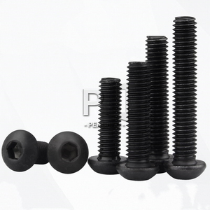 5- ISO7380 M2 M2.5 M3 M4 M5 M6 M8 Round Black 10.9グレードHex Socket Button Head Allen Bolt Screw - Product Image 6