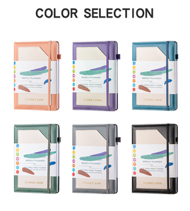 Organizer Custom A5 Hard Cover Sewing Binding <strong>Notebook</strong> Planner Without <strong>Date</strong> Weekly Journal Diary <strong>with</strong> Bookmark - Product Image 5