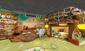 Indoor Playground Forest Commercial Athletic Plastic Double <strong>Slide</strong> Park Equipment Indoor <strong>Treehouse</strong> Playground