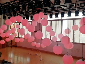 1M-15M高さRGB LEDリフティングボールDMX512制御ウィンチと運動システム鉄ボディマトリックスライトタイプ - Product Image 5