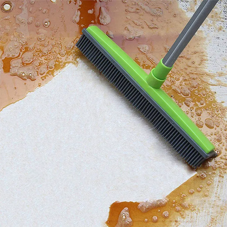 ไม้ถูพื้นซิลิโคนสำหรับล้างพื้นไม้กวาด,อุปกรณ์ทำความสะอาดหน้าต่างไม้กวาดไม่ติดห้องนอนห้องครัว