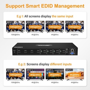 TESmart High Quality <strong>HDMI</strong> <strong>Matrix</strong> HDCP <strong>Input</strong> <strong>4</strong> <strong>Output</strong> <strong>4</strong> HDR RS232 L/R 4K60Hz <strong>HDMI</strong> <strong>Matrix</strong> - Product Image 3