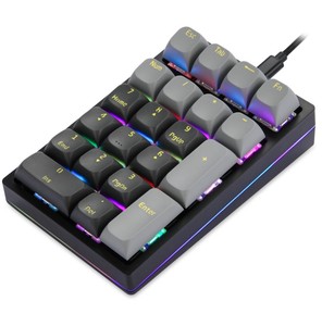 <strong>USB</strong> Wired Mechanical <strong>Numeric</strong> <strong>Keypad</strong> 21 Keys <strong>Mini</strong> Numpad RGB Backlight <strong>Keyboard</strong> Accounting Laptop Notebook Tablets - Product Image 3