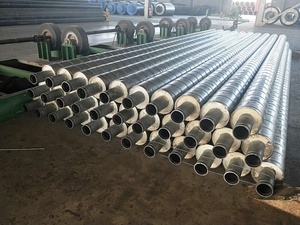 Folha de ferro galvanizado pré isolado do tubo de aço do ar condicionado para o tubo de fonte de água fria