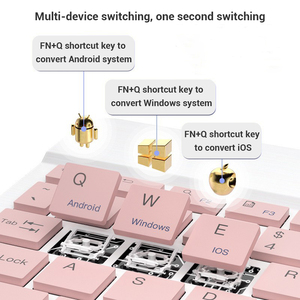 Ultra-Slim Bluetooths Wireless <strong>Keyboard</strong> Portable Mini Wireless <strong>Keyboard</strong> for Tablet Rechargeable for iPad Wins <strong>Android</strong> - Product Image 5