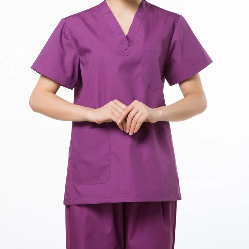 Roupas cirúrgicas uniforme clínica, atacado, manga curta e manga longa, enfermeira, purificador