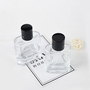 Di alta qualità vuota stile semplice forma rettangolare contenitore di profumo bottiglia di vetro con custom - Product Image 2