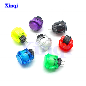 Transparente Sin luz Arcade 30mm Push Arcade Button Kit Copia SANWA para DIY Raspberry Pi MAME PC Pandora Game - Product Image 4