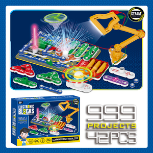Stelo giocattolo educativo Snap Electronics Kit di circuiti elettronici blocchi elettronici Snap circuiti elettrici Kit esperimenti - Product Image 3