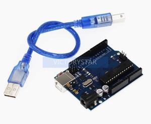 <strong>UNO</strong>-<strong>R3</strong> development board official version ATmega328P microcontroller module1. Pin changes: Two I2C pins (SDA and SCL, just copie
