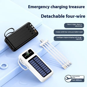 Banco de energía solar exterior de alta capacidad de 30000mAh al por mayor, salida de 24V CC con cable propio, salida de 10 W para dispositivos móviles - Product Image 3