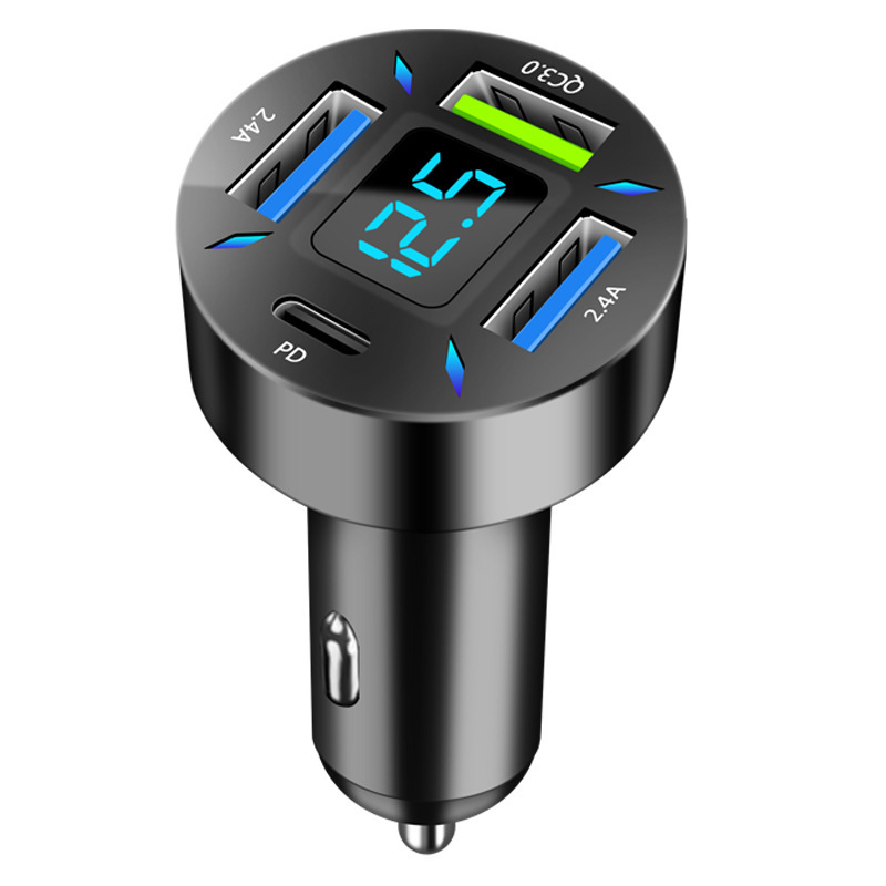 4USB PD20W+QC3.0+2.4A digital display fast charging OPP bag
