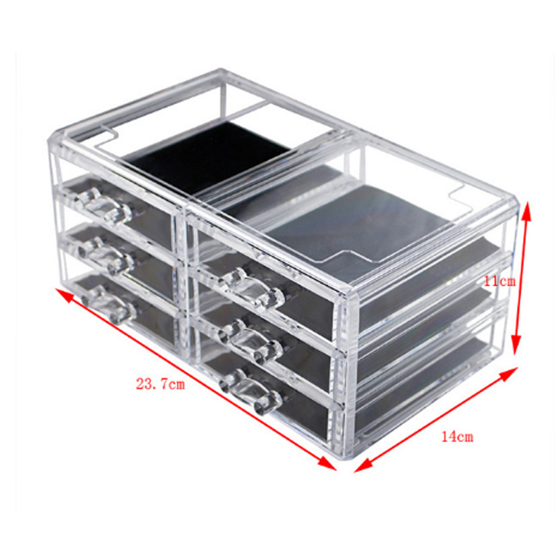 Transparent 6 drawers