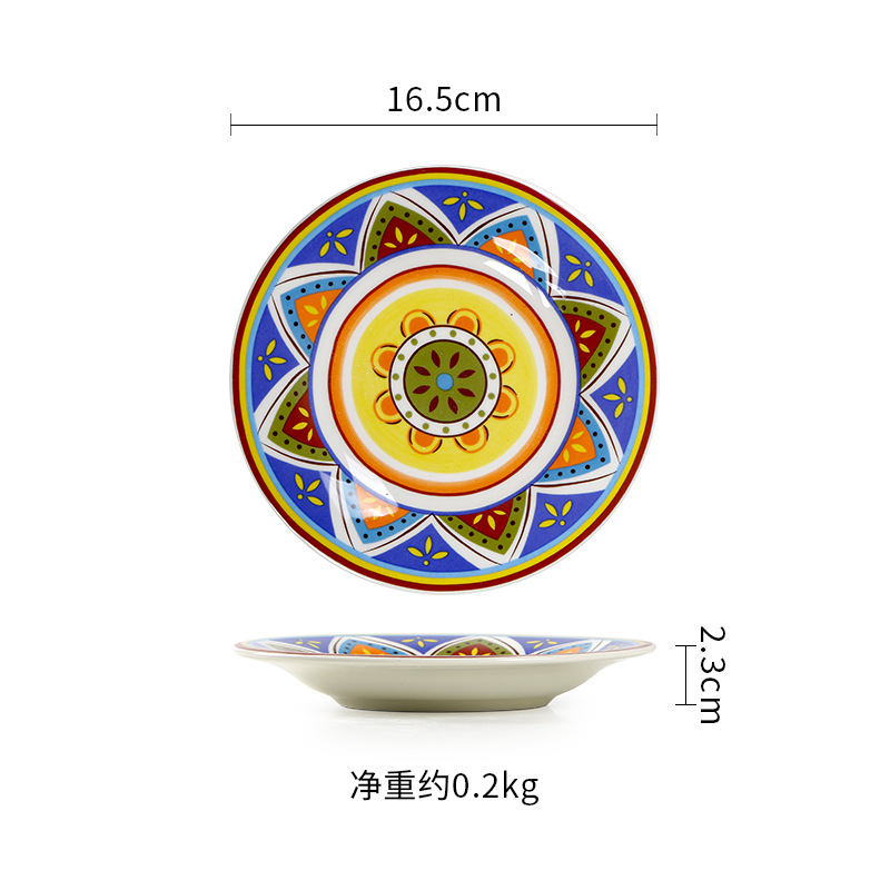 Bohémien plat de 6 pouces (j-390)