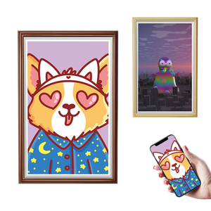 NFT Video Advertising <strong>Android</strong> Wifi Lcd <strong>Digital</strong> Photo Picture <strong>Frame</strong> <strong>With</strong> Anti-matte Oil Painting Screen