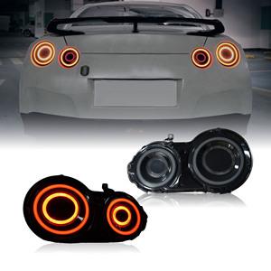 Nissan GT için Flyfishp-R LED arka lambası 2009-2017 GTR kuyruk lambası LED DRL dönüş sinyali - Product Image 6