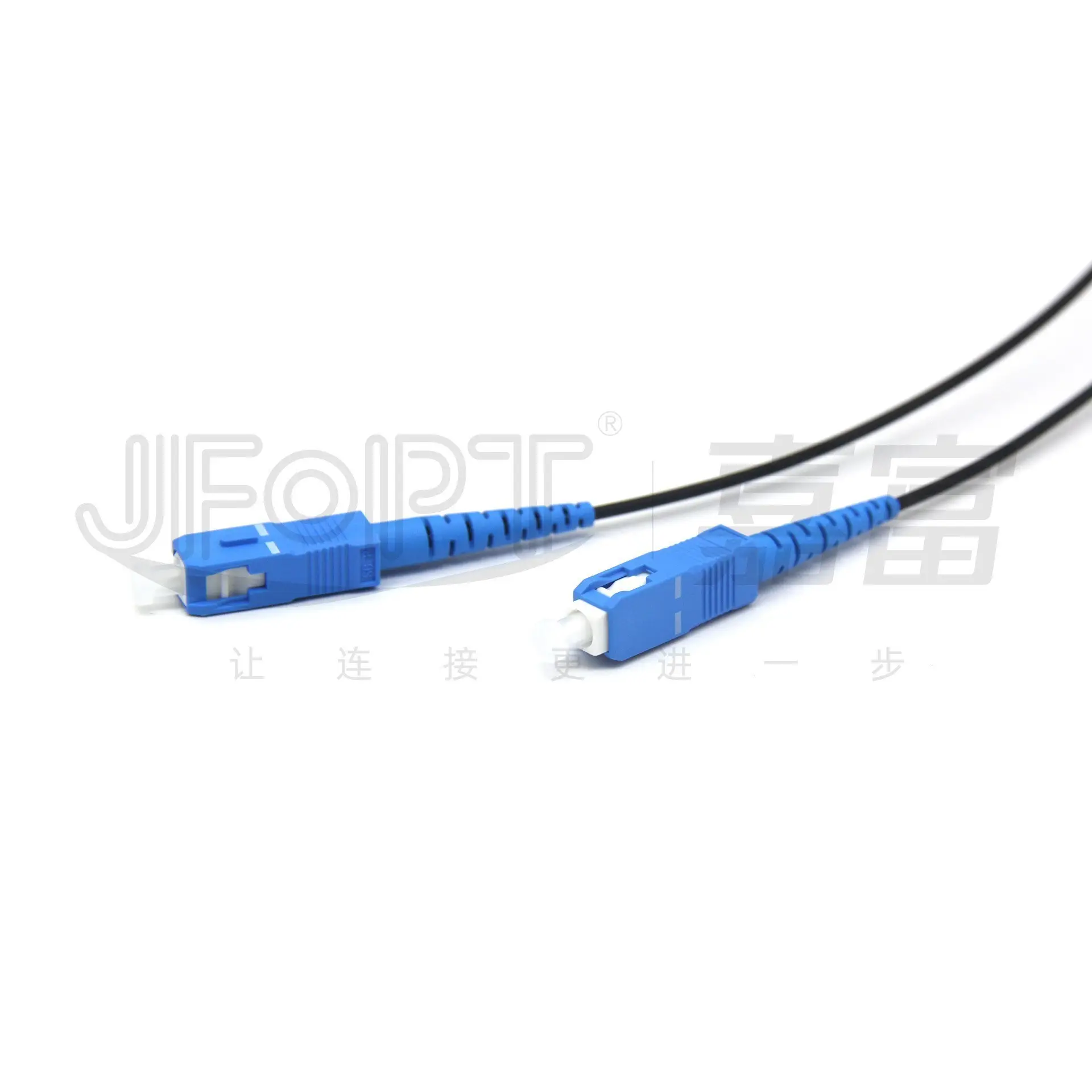 Ftth Optic Drop Fiber Patch Cord Kabel Leverancier 100M Pre Connectorized Drop Kabel Onzichtbare Zwarte Dikke Mini Jumper