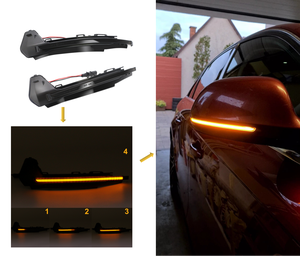 Dinamik <span class=keywords><strong>LED</strong></span> yan yanıp sönen dönüş sinyali gösterge ayna lambaları koleksiyonu Audi A3 A4 A5 A6 A8 A1 Audi için q7 Audi TT için