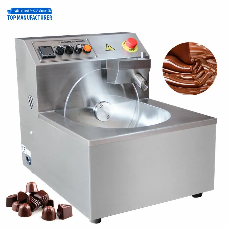 Máquina de fundición de Chocolate/templado/recubrimiento, multifunción, 8/15/30/60/100 kg por hora, proveedor de China, con precios económicos