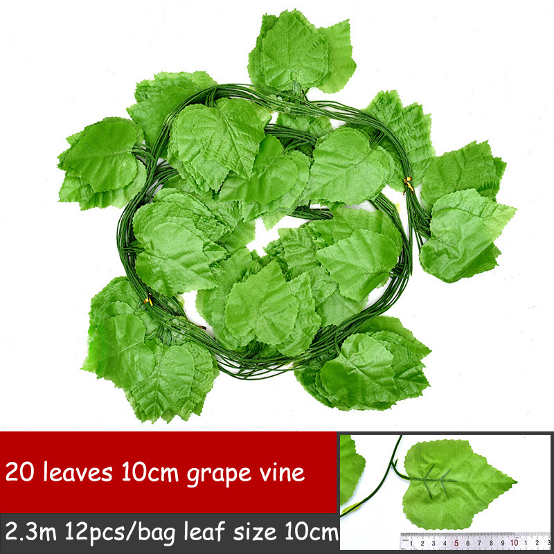 20 foglie di uva 10cm