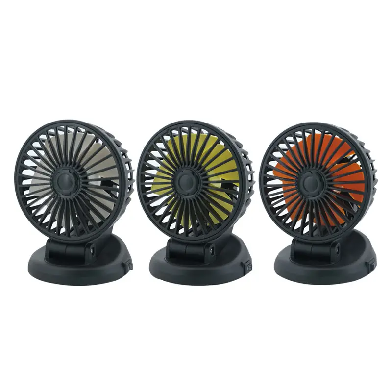 Ventilador de carro 24V caminhão divertido 12V pacote de ventilador de cabeça dupla geral ventilador elétrico grande vento divertido para refrigeração do carro