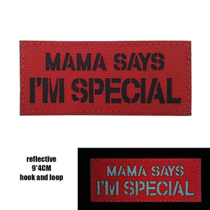Embroidered Armband Reflective Glow-in-the-dark Backpack Patch <strong>Hook</strong> <strong>and</strong> <strong>Loop</strong> Fastener - Product Image 3