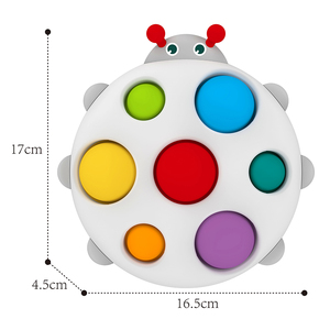 Hukids HE0191 silikon basit gamze itme pop kabarcık fidget duyusal hayvan kaplumbağa diş kaşıyıcı çocuklar için basarak bebek oyuncakları