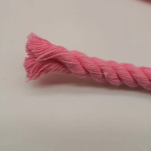 10毫米粉红色棉绳3股绞合3层麦拉绳 - Product Image 3
