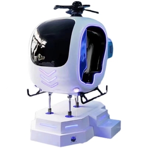 Fungpark เครื่องจำลอง VR โลหะอิเล็กทรอนิกส์สำหรับเด็ก, เครื่องเกมอาร์เคด220V ใช้เหรียญเครื่องบิน VR เสมือนจริงสำหรับเด็กเล่น2คน - Product Image 4