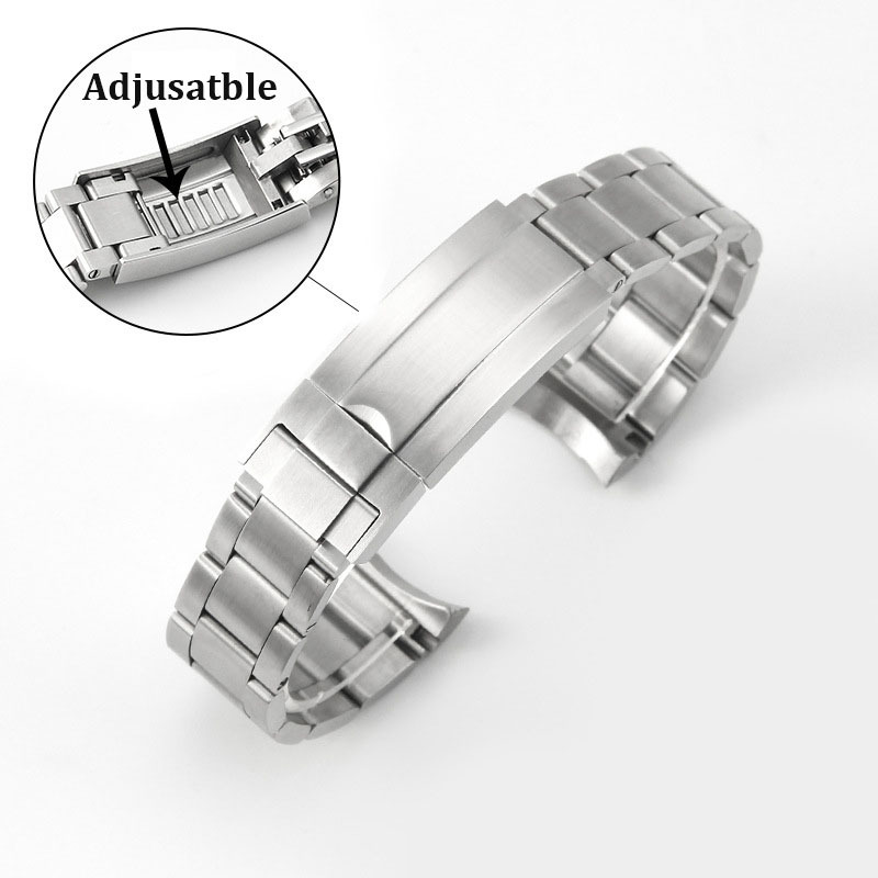 boucle réglable en argent brossé