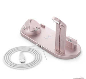 Cargador inalámbrico 4 en 1 de 15W directo de fábrica, entrada tipo C, salida 9V/2A, Compatible con auriculares Apple Watch, teléfono móvil EU QC3.0 - Product Image 3