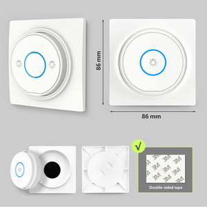 Smart Home Touch Switch interruttore impermeabile telecomando luce senza batteria nessun cavo necessario interruttore Wireless autoalimentato - Product Image 5