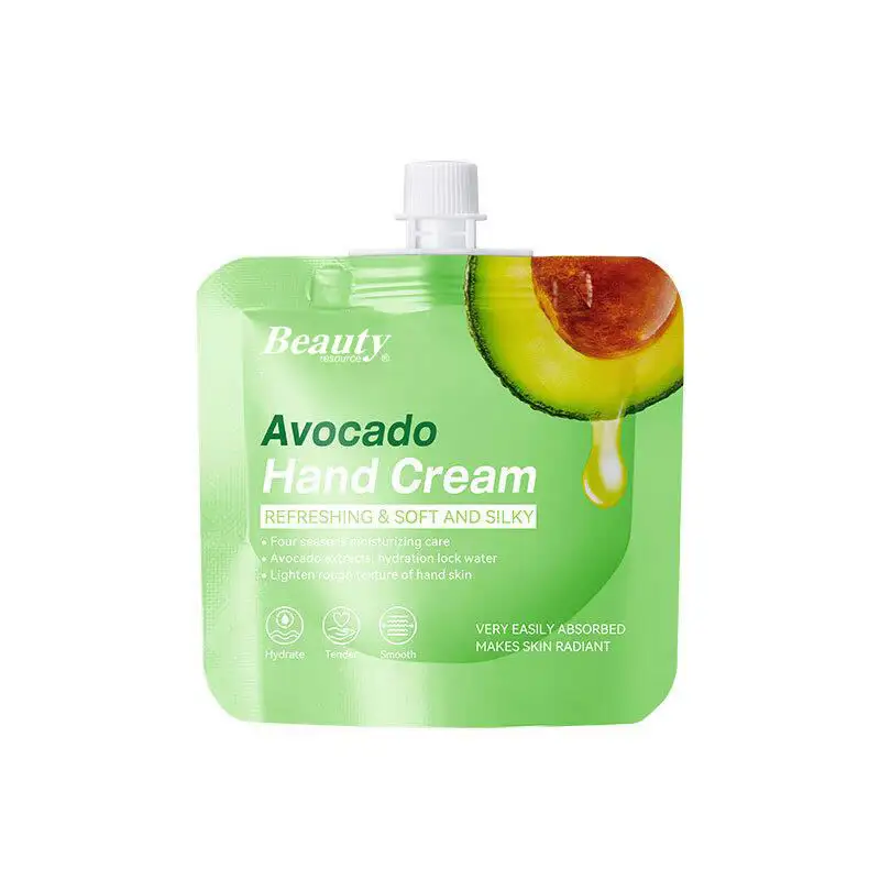 Crème pour les mains hydratante à l'avocat Format de voyage Lotion crème pour les mains OEM avec logo personnalisé