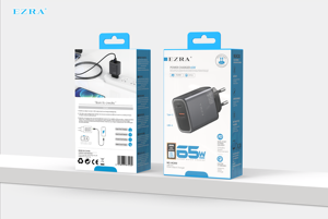 EU 65W PD Charger with Type-C Port PC V0 <strong>Input</strong> &amp; 100-240V <strong>AC</strong> <strong>Output</strong> <strong>DC</strong> 20V/3.25A Product Type Chargers &amp; <strong>Adapters</strong> - Product Image 4