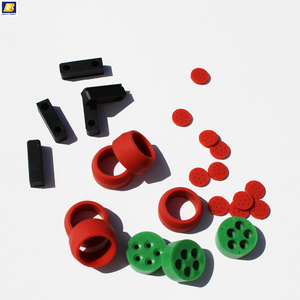 Hot Sale Customized Red Rubber Silicone <strong>Components</strong> with Irregular and Non-standard Size and Shape for Enviroument Sealing - Product Image 5