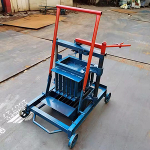 Máquina para fabricar bloques de ladrillo hueco Manual de bajo precio, fabricante de bloques de pavimentación Manual móvil de cemento de hormigón con componente de núcleo de motor - Product Image 6