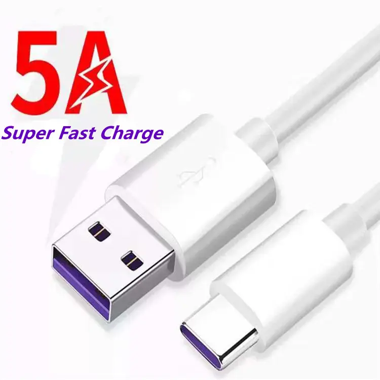 Оптовая продажа супер заряда 5A быстрой зарядки зарядное устройство кабель с разъемом типа C USB кабель для передачи данных Быстрая зарядка USB-C кабель для HUAWEI For Samsung